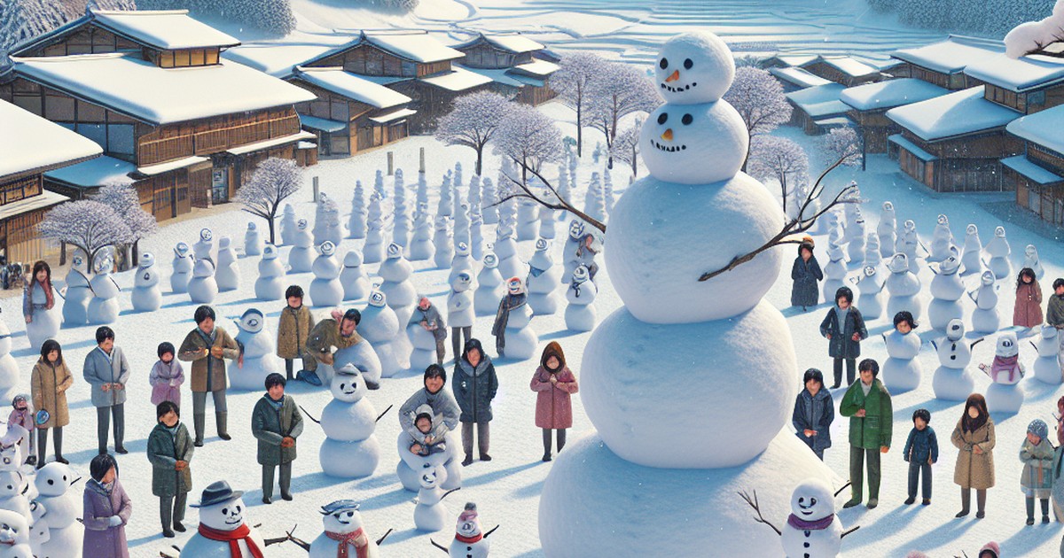 雪だるま作りの文化