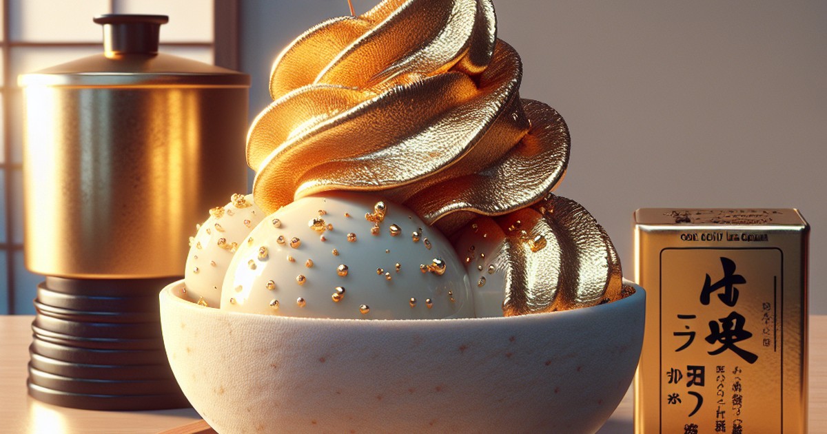 金箔ソフトクリームを作ってみよう